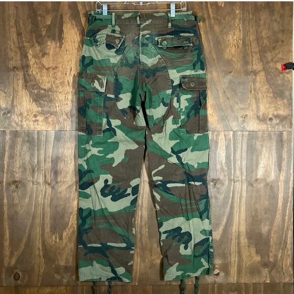Vanguard Army Battle Unisex Trousers BDU Green Woodlands Camo Uniform Small R - Picture 9 of 11